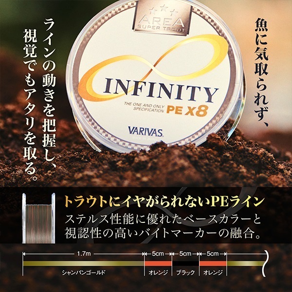 スーパートラウトエリア インフィニティ PE X8